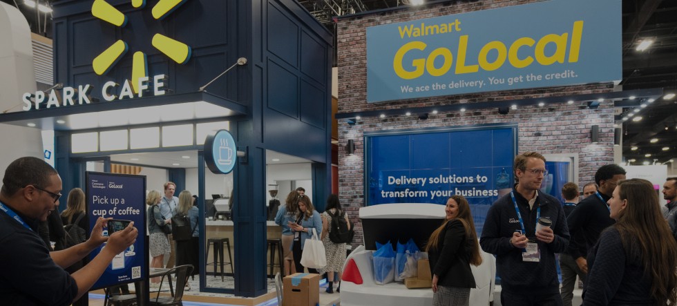 Walmart GoLocal booth at an event