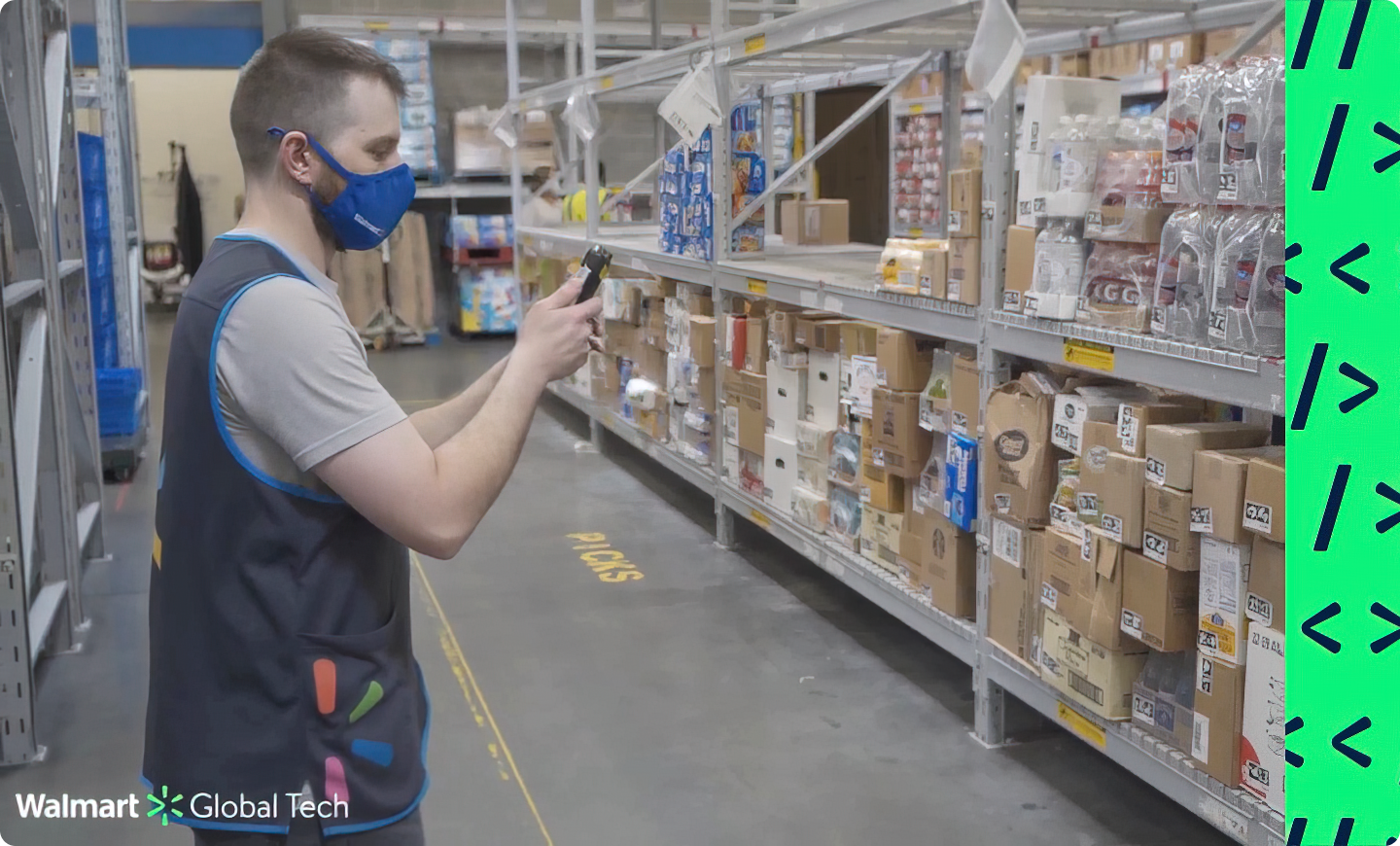 A customized solution instantly maps and tracks every box in the backroom, helping our store associates to find and move the correct inventory to the sales floor as easily and quickly as possible.