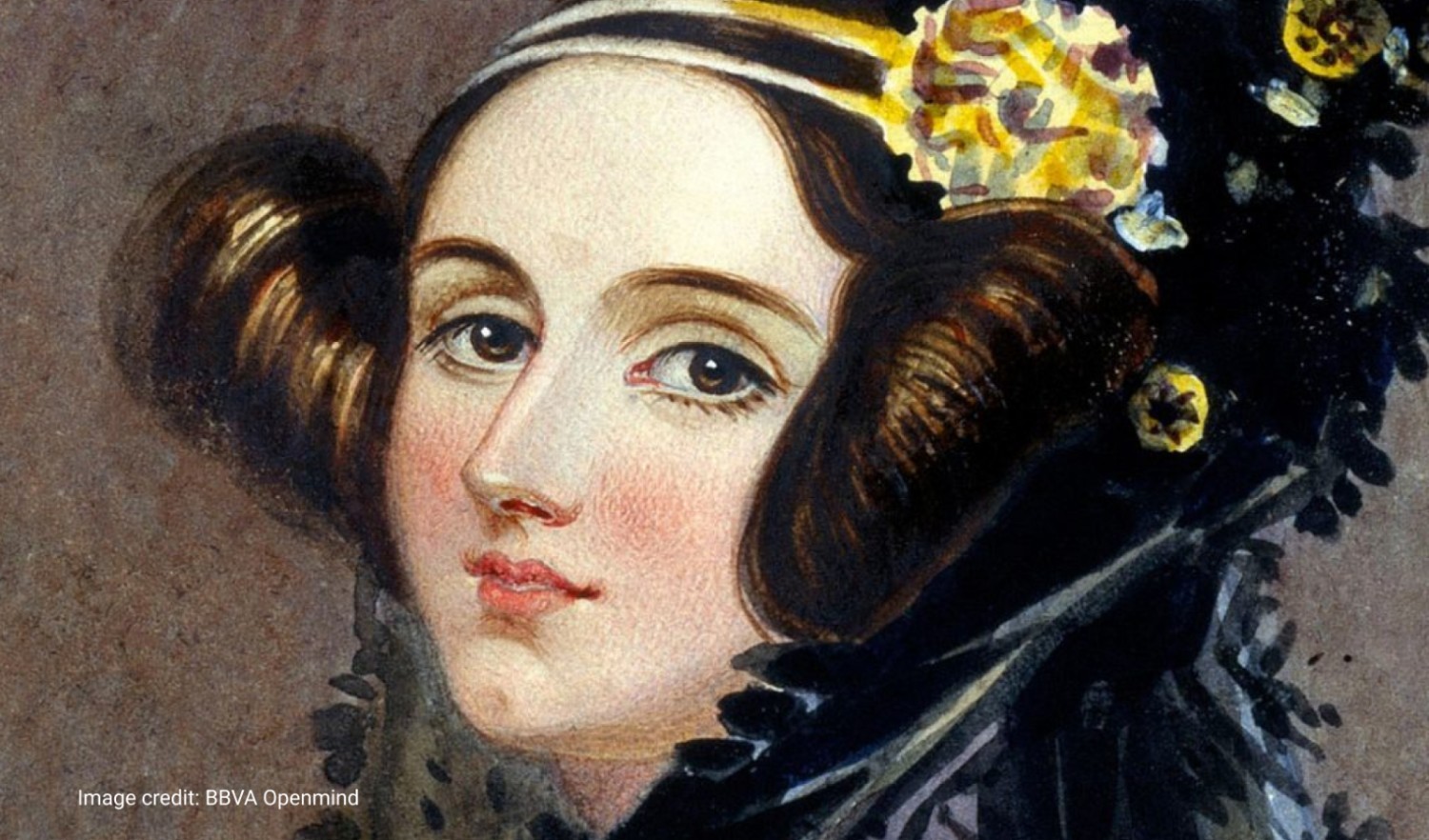 Oil painting of Ada Lovelace, the first programmer Image credit: BBVA Operational